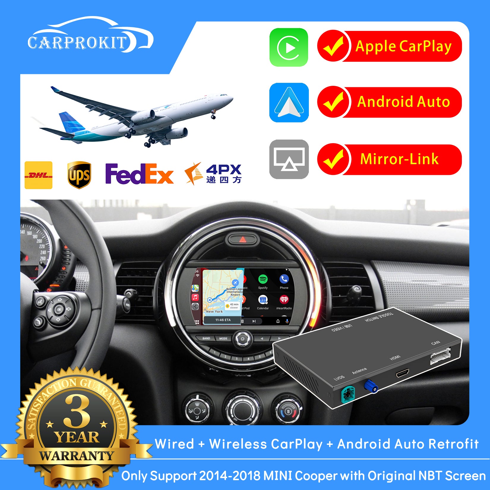 Help - 2015 F56 Wireless Carplay / Android Auto Adapter Box + Cameras ...