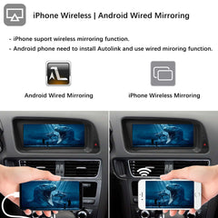 For Audi Q5 Wireless CarPlay Android Auto Linux Touch Screen 2009-2017