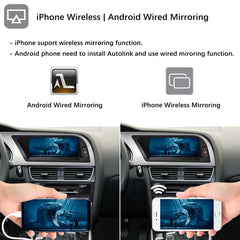 For Audi A5 Wireless CarPlay Android Auto Linux Touch Screen 2008-2016