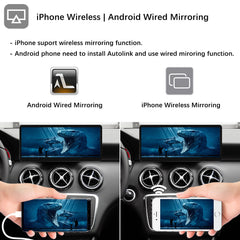 For Mercedes-Benz A/B/CLA/GLA NTG 4.5 2013-2015 Wireless CarPlay Android Auto Linux Touch Screen