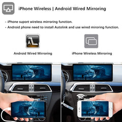 For Mercedes-Benz C Class W204 NTG 4.5/4.7 2011-2012 Wireless CarPlay Android Auto Linux Touch Screen