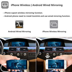 For BMW 5 Series CCC CIC 2005-2010 Wireless CarPlay Android Auto Linux Touch Screen
