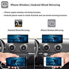 For Audi A3 Wireless CarPlay Android Auto Linux Touch Screen 2014-2019