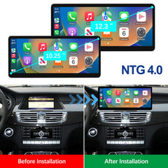 For Mercedes-Benz CLS NTG 4.0/4.5/4.7/5.0 2010-2018 Wireless CarPlay Android Auto Linux Touch Screen