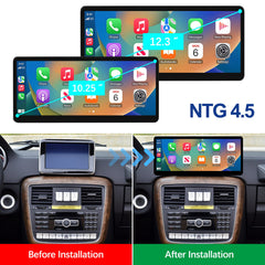For Mercedes-Benz G Class NTG 4.5/4.7/5.0 2013-2018 Wireless CarPlay Android Auto Linux Touch Screen