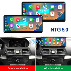 For Mercedes-Benz E Coupe NTG 4.0/4.5/4.7/5.0 2009-2016 Wireless CarPlay Android Auto Linux Touch Screen