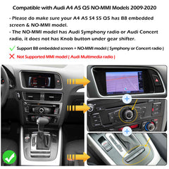 CarProKit Wireless CarPlay Android Auto Mirroring YouTube Nachrüstsatz für Audi A1 A3 A4 A5 A6 A7 A8 S3 S4 S5 S6 S7 S8 Q3 Q5 Q7 2009–2019