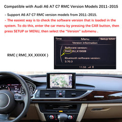 For Audi A6 A7 C7 Wireless CarPlay Android Auto Linux Touch Screen 2011-2015