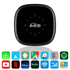 MMB Q2W Wireless Apple CarPlay Android Auto Adapter Android 13.0 YouTube Netflix AI Box 4GB+64GB For 2016-2025 Cars with Factory Wired CarPlay - CarProKit Offical Store