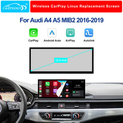 For Audi A4 A5 MIB2 Wireless CarPlay Android Auto Linux Touch Screen 2016-2019