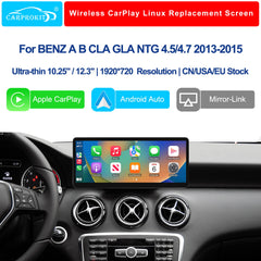For Mercedes-Benz A/B/CLA/GLA NTG 4.5 2013-2015 Wireless CarPlay Android Auto Linux Touch Screen