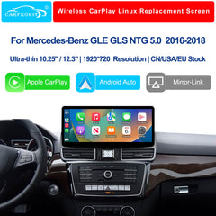 For Mercedes-Benz GLE GLS NTG 5.0 2016-2018 Wireless CarPlay Android Auto Linux Touch Screen