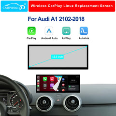 For Audi A1 Wireless CarPlay Android Auto Linux Touch Screen 2012-2018