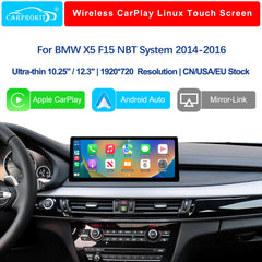 For BMW X5 F15 NBT 2014-2016 Wireless CarPlay Android Auto Linux Touch Screen