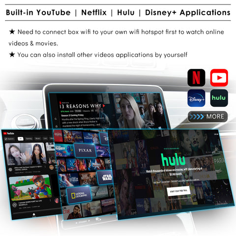 CarProKit 3.0 Wireless CarPlay Android Auto Adapter Android 11.0 AI Box Car Screen Mirroring Device YouTube Netflix Hulu Disney+ QCM2290 2GB+16GB