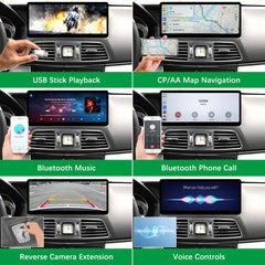 For Mercedes-Benz E Coupe NTG 4.0/4.5/4.7/5.0 2009-2016 Wireless CarPlay Android Auto Linux Touch Screen