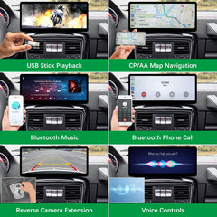 For Mercedes-Benz G Class NTG 4.5/4.7/5.0 2013-2018 Wireless CarPlay Android Auto Linux Touch Screen