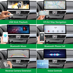For BMW X1 F48 EVO ID5 ID6 2016-2022 Wireless CarPlay Android Auto Linux Touch Screen