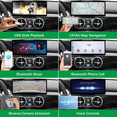 For Mercedes-Benz GLK NTG 4.5/4.7 2013-2015 Wireless CarPlay Android Auto Linux Touch Screen