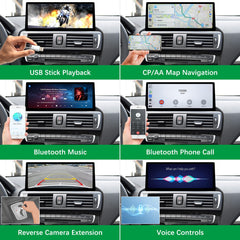 For BMW 1/2 Series NBT EVO 2012-2019 Wireless CarPlay Android Auto Linux Touch Screen