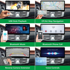 For Mercedes-Benz CLS NTG 4.0/4.5/4.7/5.0 2010-2018 Wireless CarPlay Android Auto Linux Touch Screen