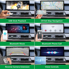 For BMW 7 Series CIC NBT 2008-2015 Wireless CarPlay Android Auto Linux Touch Screen