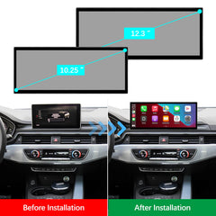 For Audi A4 A5 MIB2 2016-2019 Wireless CarPlay Android Auto Linux Touch Screen