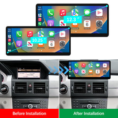 For Mercedes-Benz GLK NTG 4.0 2008-2012 Wireless CarPlay Android Auto Linux Touch Screen