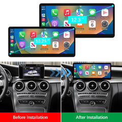 For Mercedes-Benz C/V/GLC Class NTG 5.0 2015-2019 Wireless CarPlay Android Auto Linux Touch Screen