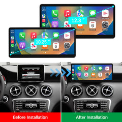 For Mercedes-Benz A/B/CLA/GLA NTG 4.5 2013-2015 Wireless CarPlay Android Auto Linux Touch Screen