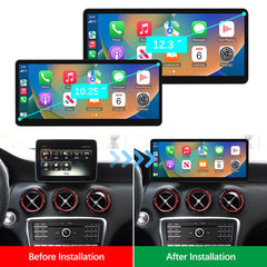 For Mercedes-Benz A/B/CLA/GLA NTG 5.0 2016-2018 Wireless CarPlay Android Auto Linux Touch Screen
