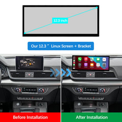 For Audi Q5 MIB2 Wireless CarPlay Android Auto Linux Touch Screen 2018-2019