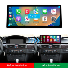 For BMW 3/5 Series CCC CIC Wireless CarPlay Android Auto 12.3" Linux Screen