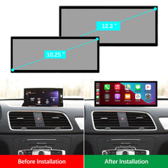 For Audi Q3 RMC MMI3G 2013-2018 Wireless CarPlay Android Auto Linux Touch Screen