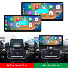 For Mercedes-Benz GLE GLS NTG 5.0 2016-2018 Wireless CarPlay Android Auto Linux Touch Screen