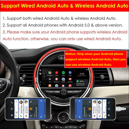 CarProKit Wireless CarPlay Android Auto AirPlay USB Mirroring Retrofit Kit for Mini Cooper F54 F55 F56 F57 R58 R59 R60 R61 with NBT System 2014-2018