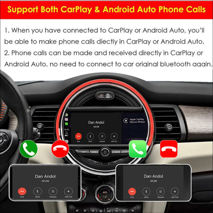 CarProKit Wireless CarPlay Android Auto AirPlay USB Mirroring Nachrüstsatz für Mini Cooper F54 F55 F56 F57 R58 R59 R60 R61 mit NBT-System 2014–2018 