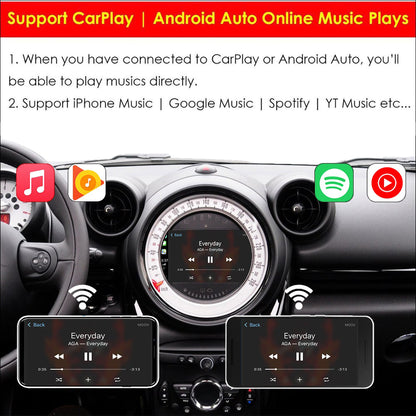 CarProKit Wireless CarPlay Android Auto AirPlay USB Mirroring Retrofit Kit for Mini Cooper F54 F55 F56 F57 R58 R59 R60 R61 with CIC System 2010-2017