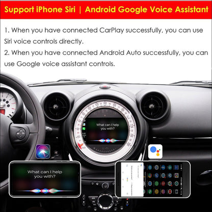 CarProKit Wireless CarPlay Android Auto AirPlay USB Mirroring Retrofit Kit for Mini Cooper F54 F55 F56 F57 R58 R59 R60 R61 with CIC System 2010-2017