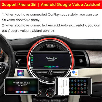 CarProKit Wireless CarPlay Android Auto AirPlay USB Mirroring Retrofit Kit for Mini Cooper F54 F55 F56 F57 R58 R59 R60 R61 with NBT System 2014-2018