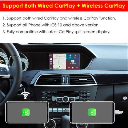 CarProKit Wireless CarPlay Android Auto Mirroring Retrofit Kit For Mercedes Benz A/B/C/E/S CLA CLS GLA GLC GLE GLS GLK ML AMG 2012-2014 NTG 4.5 4.7