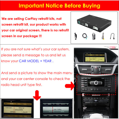 CarProKit Wireless CarPlay Android Auto Mirroring Retrofit Kit For Mercedes Benz A/B/C/E/S CLA CLS GLA GLC GLE GLS GLK ML AMG 2012-2014 NTG 4.5 4.7
