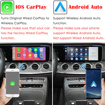 MMB MAX 2.0 Wireless CarPlay + Android Auto + Mirror + YouTube HDMI Video AI Box 4 GB + 64 GB / 8 GB + 128 GB für Autos von 2017–2023 mit werkseitig verkabeltem CarPlay