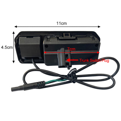 CarProKit Car Aftermarket Reverse Backup Rear View Trunk Handle Camera Fit for Audi A3 A4 A5 A6 A7 A8 S3 S4 S5 S6 S7 S8 Q3 Q5 Q7